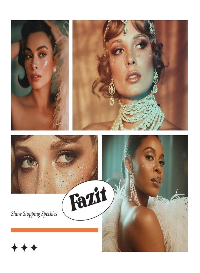 Fazit Makeup Patches - Show Stopping Speckles - Glow Up Make-Up Patches - Cute Glitter Makeup Accessories For Women - Cosmetic Glitter For Face - Image 5